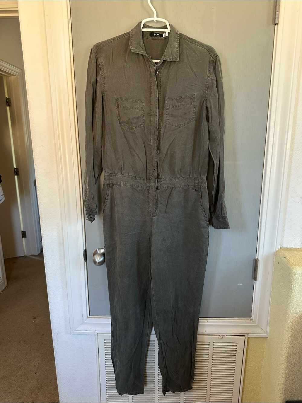 BDG Utility Jumpsuit - Olive Green